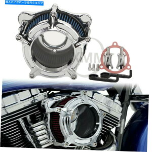 N[p[c Harley Road Street Glide 17-20̂߂Chrome Clacity Air Cleaner̐ێtB^[ Chrome Clarity Air Cleaner Intake Blue Filter For Harley Road Street Glide 17-20