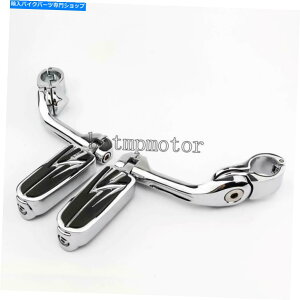 N[p[c NI[goC1.25 "1 1/4"GWK[htbgyÕn[[[hLOt Chrome Motorcycle 1.25" 1 1/4" Engine Guard Foot Pegs For Harley Road King FLHR