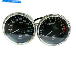 N[p[c }nRAJDOOT RD250ARD350Xs[h[^[^R[^ZbgRPMN[O0-200 KMPH Yamaha Rajdoot RD250, RD350 Speedometer&Tachometer Set RPM Chrome Ring0-200 Kmph