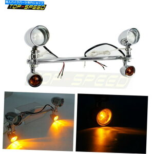 N[p[c Harley Dyna Choppers Bobber̂߂̃N^[MCgtHOX|bgCguPbg Chrome Turn Signal light Fog Spot Light Bracket For Harley Dyna Choppers Bobber