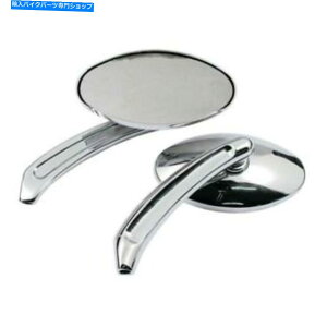 N[p[c 1yA~[gbp[ANAn[[_rbh\ 1 Pair Mirror Tripper, Chrome, for Harley Davidson