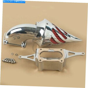 N[p[c 2002-2010}n[hX^[~bhiCgEHA[̂߂̃NA~XpCNGAN[i[ Chrome Aluminum Spike Air Cleaner For 2002-2010 Yamaha Roadstar Midnight Warrior