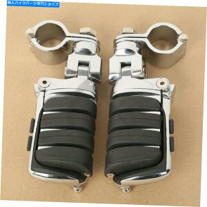 N[p[c N[XCb`u[htbgyO1 1/4 "n[[c[O\tg_Cî߂̃NvtBbg Chrome Switchblade Foot Pegs 1 1/4" Clamps Fit for Harley Touring Softail Dyna