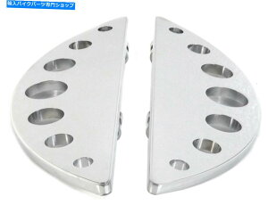 N[p[c hCo[N[n[t[tbg{[hZbgHarley-DavidsontBbg Driver Chrome Half Moon Footboard Set fits Harley-Davidson