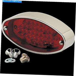 N[p[c Pro-One 400450 LED Taillight Oval Chrome Red Lens Pro-One 400450 LED Taillight Oval Chrome Red Lens