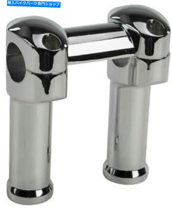 N[p[c n[hhCuN[5inB 1s[X̃gbvNv241589̔w̍Fatbarnho[CU[ HARDDRIVE Chrome 5in. Tall FatBar Handlebar Riser with 1 Piece Top Clamp 241589