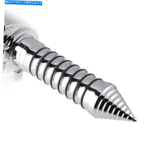 �N���[���p�[�c 1 �i25mm�jChrome CNC�h�����X�p�C�N�O���b�v���i2PCS�j�̓��`�[���N�`���b�p�[�Ƀt�B�b�g 1 (25mm) chrome cnc DRILL spike grips heavy duty (2pcs) fits motoryccle chopper