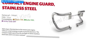 N[p[c CGtB[hRpNg "GWK[h"NgCAAeہANVbNAGNg Royal Enfield Compact "Engine Guard" Chrome for Trials, Bullet, Classic, Electra