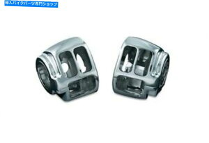 N[p[c 1996-2013n[[X|[cX^[XL1200 883 7808̂߂̃NCLN[XCb`nEWO KURYAKYN CHROME SWITCH HOUSINGS FOR 1996-2013 HARLEY SPORTSTER XL1200 883 7808