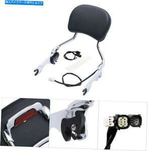 �N���[���p�[�c Sissy Bar�̔w�����꒼�����ꂽ�Ԃ��u���[�L���C�g�t�B�b�g2014-2020 Sissy Bar Backrest Upright Red Brake Light Fit For Harley Touring 2014-2020�y���s�A���i�z