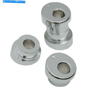 �N���[���p�[�c La Choppers Chrome 10�x�̊p�x�̊p�x�̃n���h���̃��C�U�[�u�b�V���A�_�v�^�L�b�g�n�[���[ La Choppers Chrome 10 Degree Angled Handlebar Riser Bushing Adapters Kit Harley