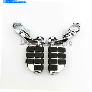 �N���[���p�[�c 1.25 "1 1/4"�N���b�V���o�[�n�C�E�F�C�t�b�g�y�O�}�E���g�A�n�[���[�_�r�b�h�\���c�[�����O�N���� 1.25" 1 1/4" Crash Bar Highway Foot Peg Mount For Harley Davidson Touring Chrome