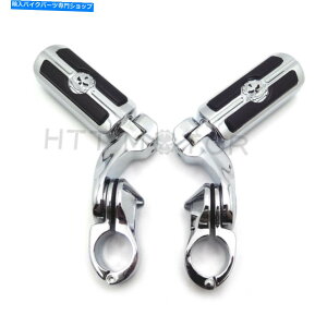 N[p[c Chrome 2.5 "Short Foot Peg Kit 1.25" Softail Deluxe FlstnpGWK[h Chrome 2.5" Short Foot Peg Kit 1.25" Engine Guard For Softail Deluxe FLSTN