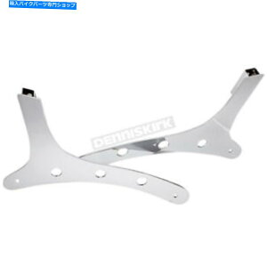 �N���[���p�[�c �T�C�N���r�W�����Y�N����Sissy Bar�T�C�h�v���[�g - CV-3100 Cycle Visions Chrome Sissy Bar Side Plates - CV-3100