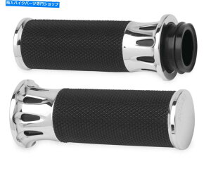 N[p[c n[[EtbN[hLONVbN2007deepJbgt[WObvNA[lX Harley FLHRC Road King Classic 2007Deep Cut Fusion Grips Chrome by Arlen Ness