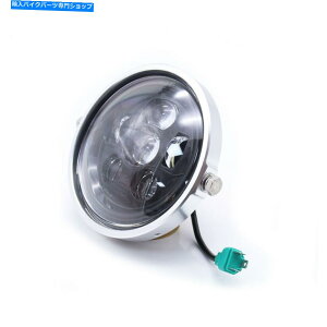 N[p[c I[goC7 '' LEDwbhCgH4[r[ی^vWFN^[wbhv`bp[ Motorcycle 7'' LED Headlight H4 High Low Beam Round Projector Head Lamp Chopper