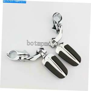 N[p[c 1-1 / 4 "Harley DynaChOChFXDWĜ߂̃NGWK[hH̃yO 1-1/4" Chrome Engine Guard Highway Foot Pegs For Harley Dyna Wide Glide FXDWG
