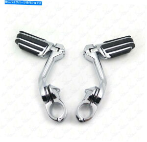 �N���[���p�[�c Chrome 5 1.25�̂��߂̃����O�t�b�g�y�O�L�b�g�G���W���K�[�h�n�[���[�t���[�z�C���C���[FLRT Chrome 5 Long Foot Peg Kit For 1.25 Engine Guard Harley Freewheeler FLRT�y���s�A���i�z