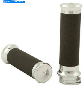 N[p[c P[uXbgn[[820-4042̂߂̃n[hhCuNJX^VbNObv HardDrive Chrome Custom Shock Grips for Cable Throttle Harley 820-4042