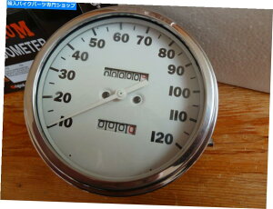 N[p[c Harley-Davidsonv~AMPHzCg1968NUP HARLEY-DAVIDSON PREMIUM MPH WHITE FACED MPH 1.1 RATIO SPEEDO FOR 1968 AND UP #