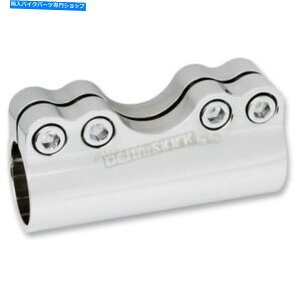 N[p[c 1C`nho[̂߂Arlen Ness ChromeW[\ȃnho[Nv - 08-051 Arlen Ness Chrome Modular Adjustable Handlebar Clamp for 1" Handlebars - 08-051