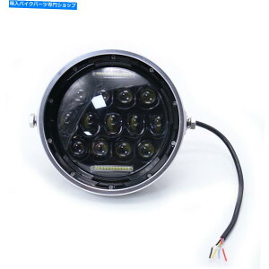 N[p[c n[[̂߂̃I[goC7C`75WEhLED DRLvWFN^[wbhCgwbhv Motorcycle 7 inch 75W Round LED DRL Projector Headlight Headlamp For Harley