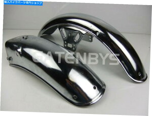 N[p[c NEW YAMAHA RX100 RXS100 RS100NtgAtF_[}bhK[hRS RX RXS 100 New Yamaha RX100 RXS100 RS100 CHROME Front & Rear Fender Mudguards RS RX RXS 100