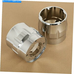 �N���[���p�[�c �X�N���[�~��4 "�C�[�O���}�t���[�I�[�g�o�C�̂��߂�2��Chrome�r�C�G���h�L���b�v�t�B�b�g 2 pcs Chrome Exhaust End Cap Fits For Screamin 4" Eagle Mufflers motorcycles