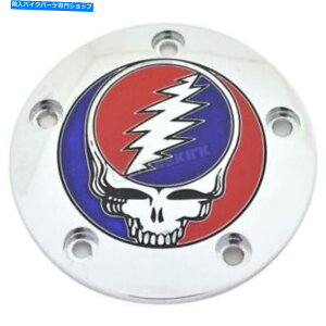 �N���[���p�[�c �J�X�^��Eng Chrome Grateful Dead���Ȃ��̊�c�C���J���^�C�~���OCVR - GD01-04FC Custom Eng Chrome Grateful Dead Steal Your Face Twin Cam Timing Cvr - GD01-04FC