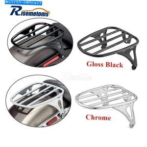 クロームパーツ ブラッククロームリアソロ座席荷物バッグラックfor Harley Suftail Flsl FXBB 18-21 Black Chrome Rear SOLO Seat Luggage Bag Rack For Harley Softail FLSL FXBB 18-21