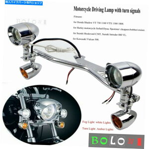 N[p[c n[[`bp[{bT[̂߂̃tHOCgnꂽX|bgCg^[M^] LED Spotlight Turn Signal Driving Passing Fog Light For Harley Chopper Bobber