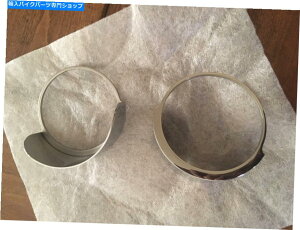 クロームパーツ ノーサースーパーソーターとタメモコロー - オリジナルのタイトルを表示する ハーレースピードメーターとタコメータークロームバイザー- show original title