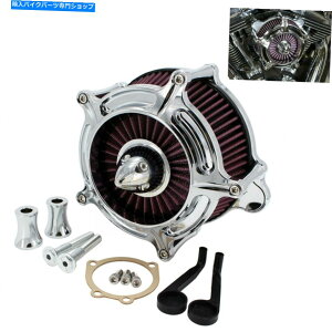 N[p[c Harley Dyna Softail FXSTXg[gOCĥ߂̃NXpCNGAN[i[zCtB^[ Chrome Spike Air Cleaner Intake Filter For Harley Dyna Softail FXST Street Glide