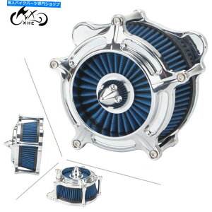 N[p[c Harley Dyna FXR\tgcA[FXDF̂߂̃N[GAN[i[ێtB^[ Chrome Air Cleaner Blue Intake Filter For Harley Dyna FXR Softail Touring FXDF