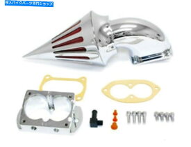 クロームパーツ 2006 - 2007年川崎vulcan 1500のためのクロムスパイクエアインテークフィルタ Chrome Spike Air Intake Filter For 2006-2007 Kawasaki Vulcan 1500 Mean Streak