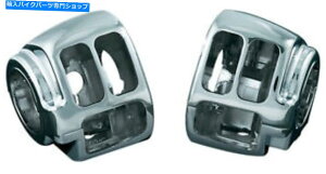 �N���[���p�[�c �N���C���L���N���[���X�C�b�`�n�E�W���O�i1747�j Kuryakyn Chrome Switch Housings (1747)