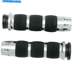 N[p[c 1984 - 2014Nn[[fAP[û߂̃GC{N[KgGANbVObv Avon Chrome Gatlin Air Cushion Grips for 1984-2014 Harley Dual-Cable