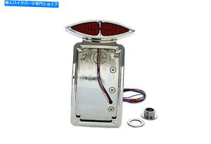 N[p[c NJbcACYLEDe[vLbgJ[u^CvtBbgn[[ - frbh\ Chrome Katz Eyez LED Tail Lamp Kit Curved Type fits Harley-Davidson