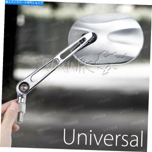 クロームパーツ スタークスクエアミラークロムロバストメタルペア10mm 5/16 " Stark square mirrors chrome robust metal pair 10mm 5/16"