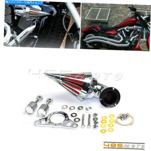 N[p[c Harley Dyna Susfail Touring EFI ChromeXpCNGAN[i[̃R[Ce[NtB^ Cone Intake Filter For Harley Dyna Softail Touring EFI Chrome Spike Air Cleaner