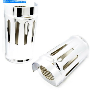 N[p[c n[[c[O14 15 17 17̂߂̐󂢃JbgN[tH[Nu[cZbgXC_[̏ Shallow Cut Chrome Fork Boot Set Slider Cow Bells For Harley Touring 14 15 16 17