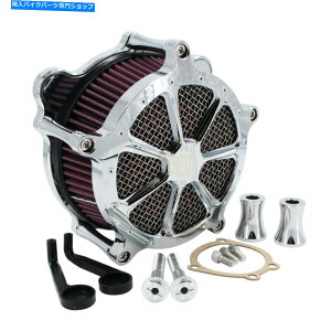 N[p[c Harley Touring Dyna Suftail FXST̂߂Chrome CNCGAN[i[ێtB^[Lbg Chrome CNC Air Cleaner Intake Filter Kits For Harley Touring Dyna Softail FXST