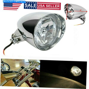 �N���[���p�[�c Chrome Bullet Tri Bar 5.75 �n�[���[�X�|�[�c�X�^�[�_�C�i�\�t�g�`���b�p�[�̃w�b�h���C�g Chrome Bullet Tri Bar 5.75 Headlight For Harley Sportster Dyna Softail Chopper�y���s�A���i�z