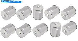 N[p[c Drag Specialties ChromeICtB^[Wibg10 PAK 83-17n[[c[O\tg Drag Specialties Chrome Oil Filter W Nut 10 Pak for 83-17 Harley Touring Softail