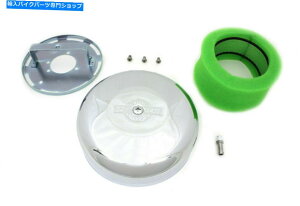 N[p[c V-Twinɂn[[_rbh\pEhGAN[iAZuN Round Air Cleaner Assembly Chrome for Harley Davidson by V-Twin