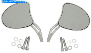 N[p[c 4~3 / 4C`̒XbǧstĂn[[_rbh\Ne[p[~[ Harley Davidson Chrome Tapered Mirrors with 4-3/4" Long Slotted Stems