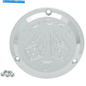 �N���[���p�[�c Joker Machine Chrome Lucky 7 3 Harley Big Twin 70-98 Joker Machine Chrome Lucky 7 3 Hole Derby Cover for Harley Big Twin 70-98�y���s�A���i�z