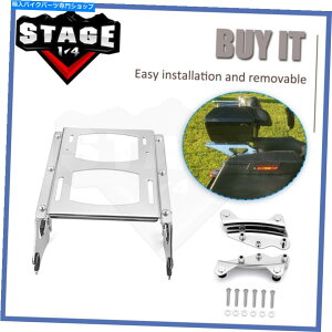 N[p[c 09-13n[[c[OFlht̂߂2AbvcA[PAKpbNbÑhbLOn[hEFALbg Two-UP Tour Pak Pack Rack Docking Hardware Kit For 09-13 Harley Touring FLHT