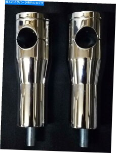 N[p[c 4 "ChromedJX^XvK[CU[HDn[[DNA Pawhco UltimaBgbv{g 4" CHROMED CUSTOM SPRINGER RISERS HD HARLEY DNA PAUGHCO ULTIMA HIDDEN TOP BOLTS