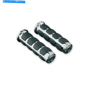 N[p[c 7/8 "nho[6241̂߂̃NCLN[C\ObvObv KURYAKYN CHROME ISO GRIPS UNIVERSAL FOR 7/8" HANDLEBARS 6241